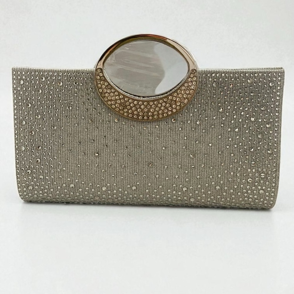 Elegant Silver Clutch Bag